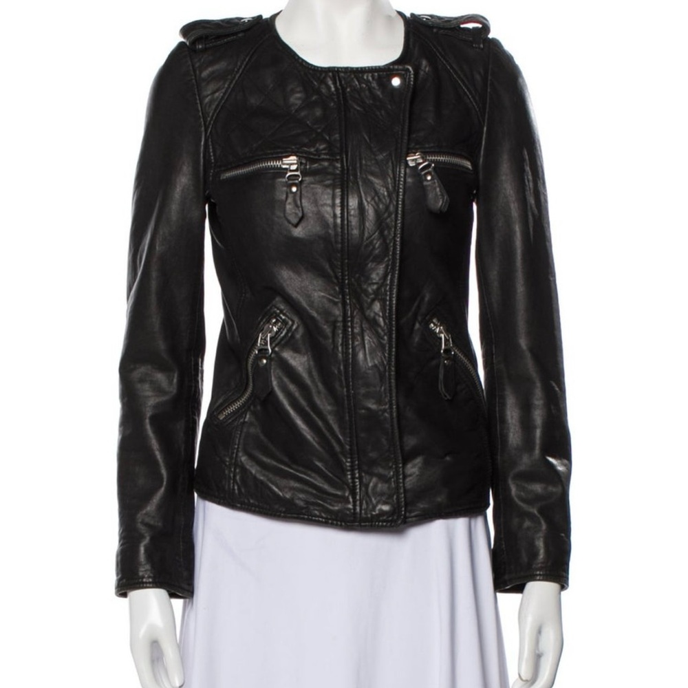 Isabel Marant Etoile black Leather Jacket size Small 36